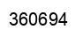 Number 360694 black image