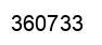 Number 360733 black image