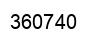 Number 360740 black image