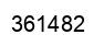 Number 361482 black image