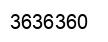 Number 3636360 black image