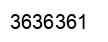 Number 3636361 black image