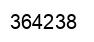 Number 364238 black image