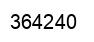 Number 364240 black image
