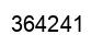 Número 364241 imagen negro