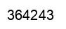 Number 364243 black image