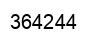 Number 364244 black image