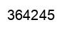 Number 364245 black image