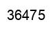 Number 36475 black image