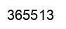 Number 365513 black image