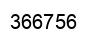 Number 366756 black image