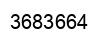 Number 3683664 black image