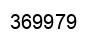 Number 369979 black image