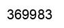 Number 369983 black image