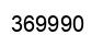 Number 369990 black image