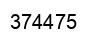 Number 374475 black image