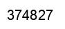 Number 374827 black image