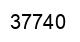 Number 37740 black image