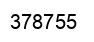 Número 378755 imagen negro