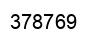 Number 378769 black image