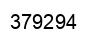 Number 379294 black image