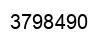 Number 3798490 black image