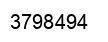 Number 3798494 black image