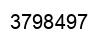 Number 3798497 black image