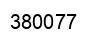 Number 380077 black image