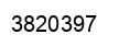 Number 3820397 black image