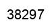 Number 38297 black image