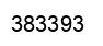 Number 383393 black image
