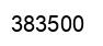Number 383500 black image