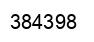 Number 384398 black image