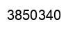 Number 3850340 black image