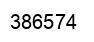 Number 386574 black image