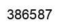 Number 386587 black image