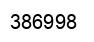 Number 386998 black image