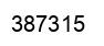 Number 387315 black image