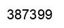 Number 387399 black image