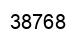Number 38768 black image