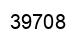 Number 39708 black image