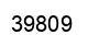 Number 39809 black image