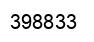 Number 398833 black image