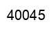 Number 40045 black image