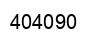 Number 404090 black image