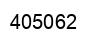 Number 405062 black image
