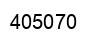 Number 405070 black image