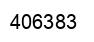 Number 406383 black image