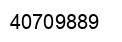Number 40709889 black image